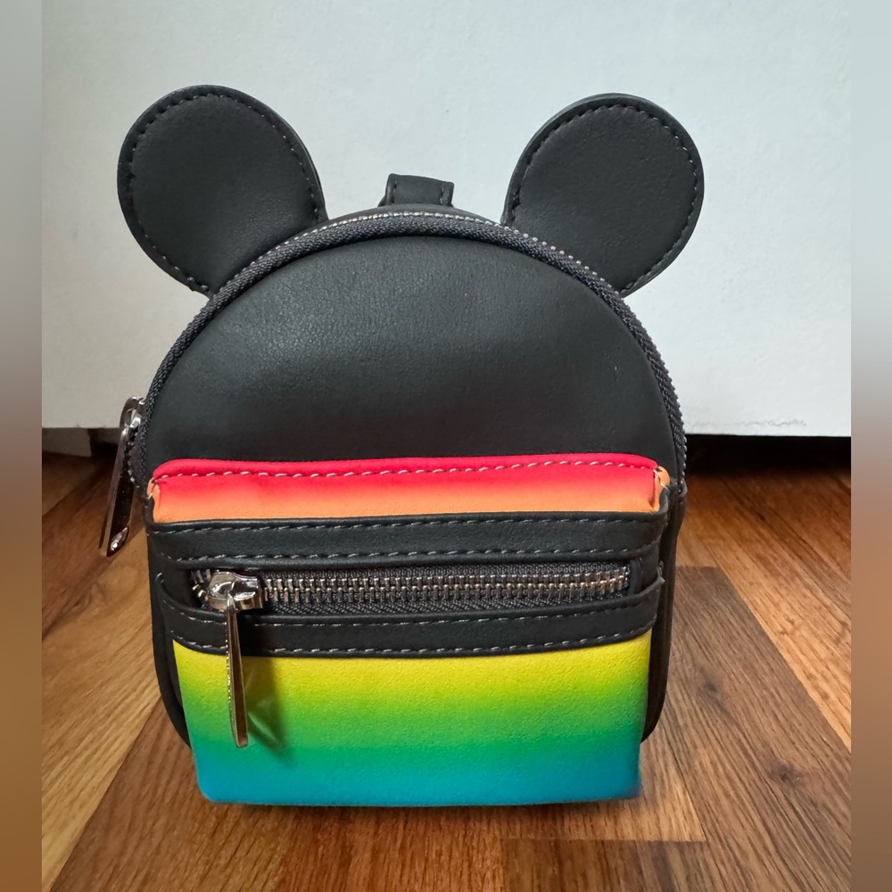 Loungefly Disney Parks Exclusive Mickey Ear Pride Collection Belt Bag/Wristlet